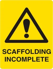 W 222 — WARNING -  SCAFFOLDING INCOMPLETE